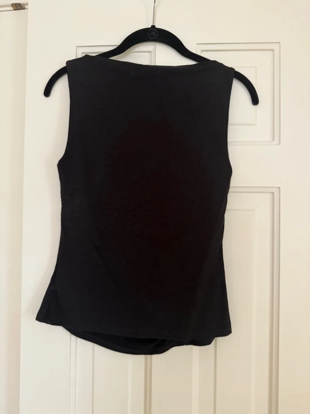 Reformation Black Draped Cowl Neck Camisole - Picture 3 of 3